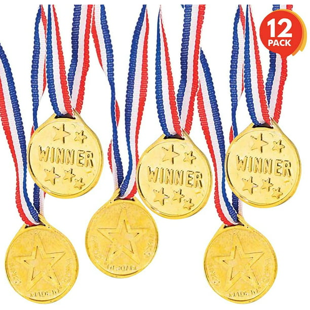 Gold Prize 2 Medals 12 Pack Windy City Novelties 